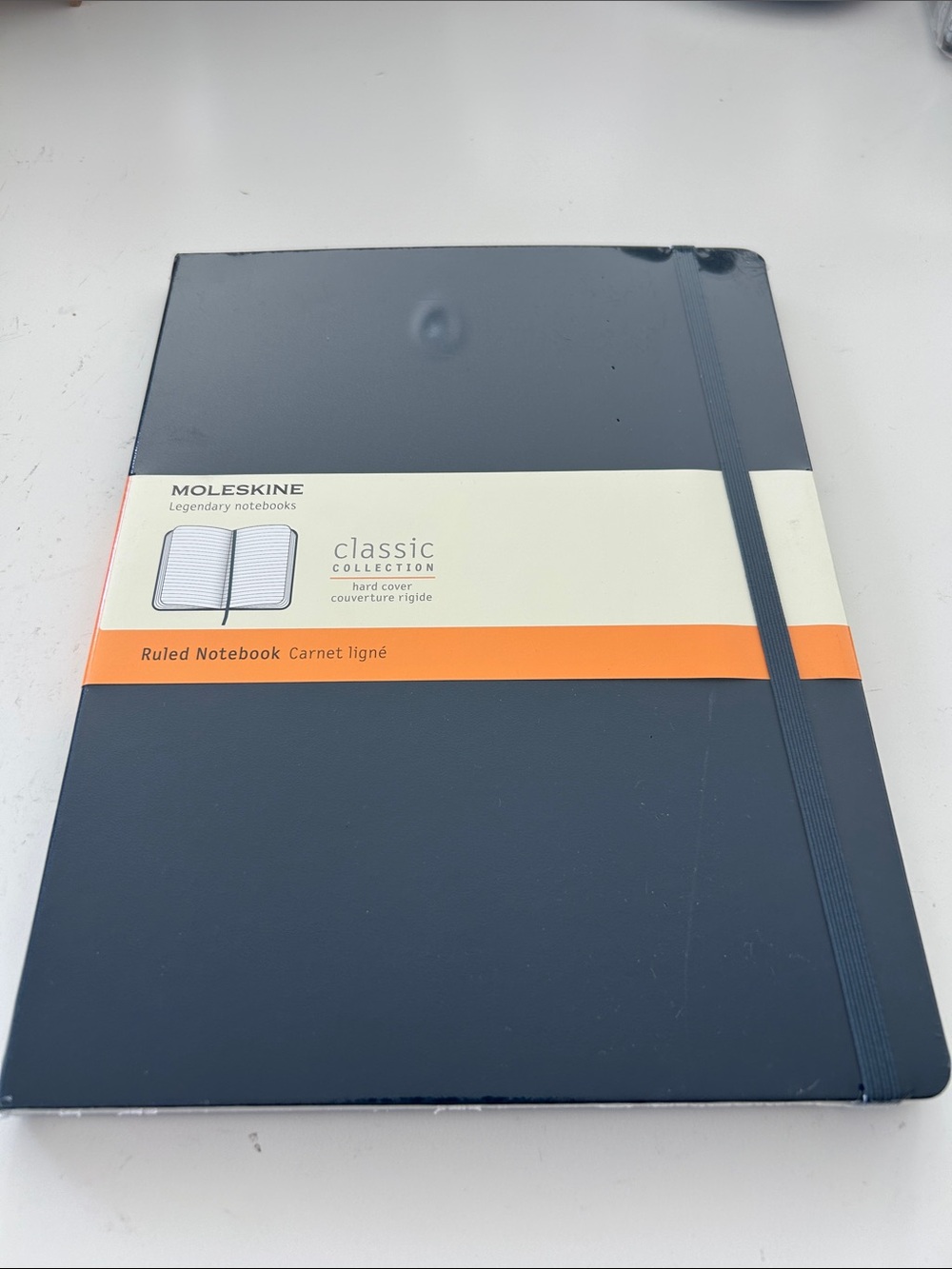 Moleskine Classic Hardcover Ruled Notebook - Navy Blue